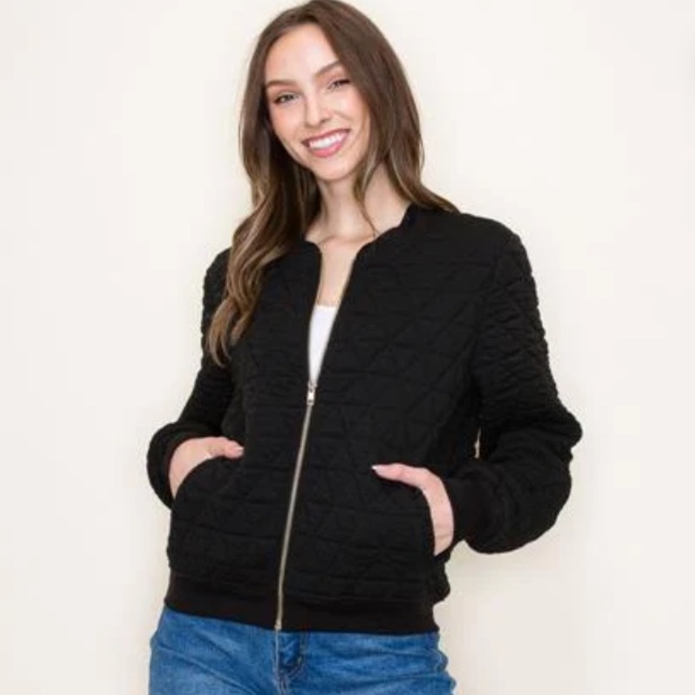 NWT Staccato size small quilted bomber jacket size small